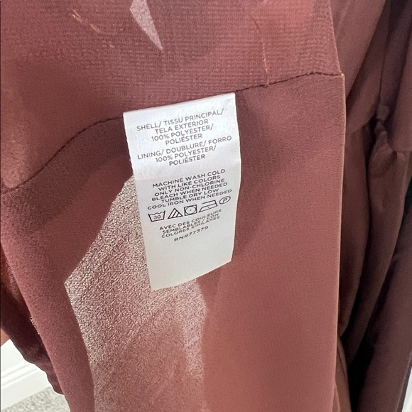 Ann Taylor One-Shoulder midi flare Dress (brown) size 0 - Picture 9 of 9